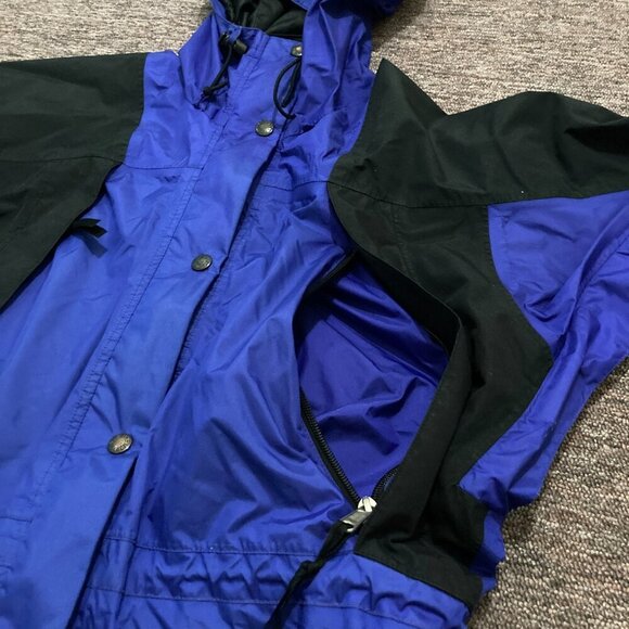 VTG 90s The North Face Jacket Men's Small Blue Black Gore-Tex Mountain Guide‎ - Picture 5 of 14
